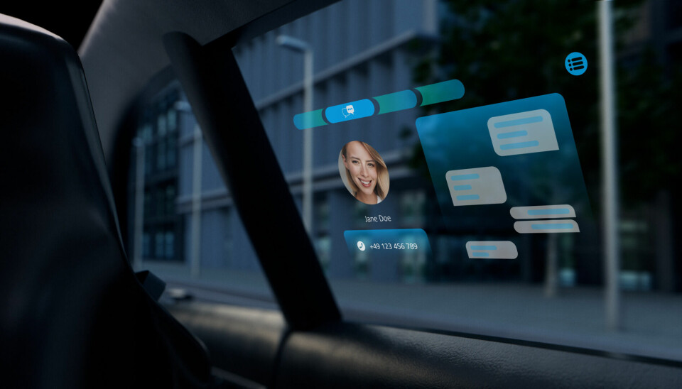 Zeiss' technology depicted in a transparent display as seen on the rear door window
