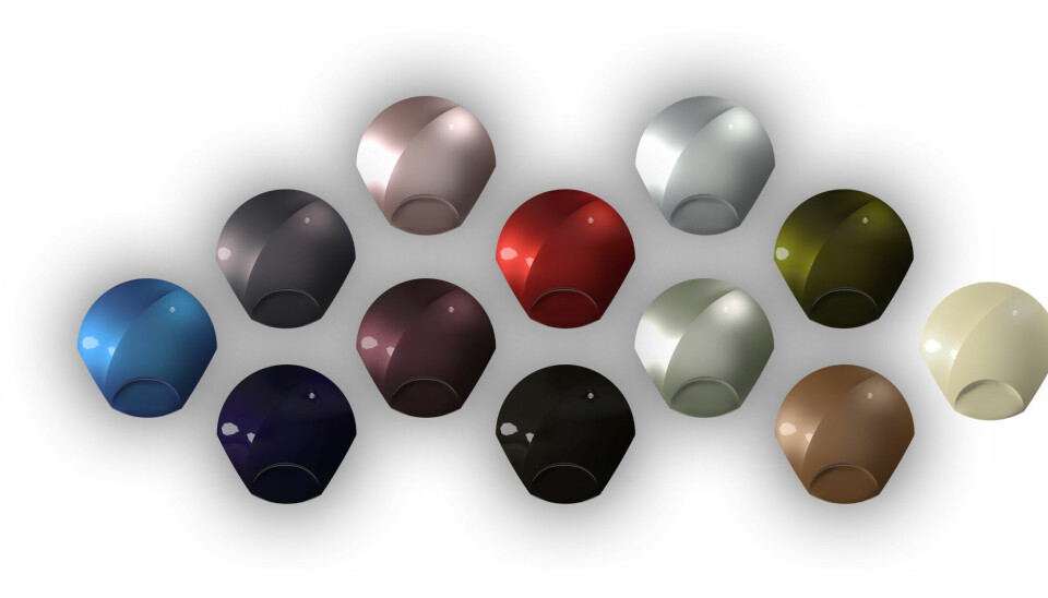 A selection of the 2025-2026 automotive colour trends collection