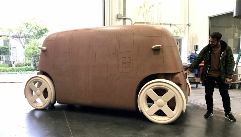 Clay model of the Zoox