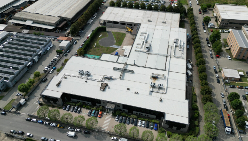 An aerial view of the Turin design HQ