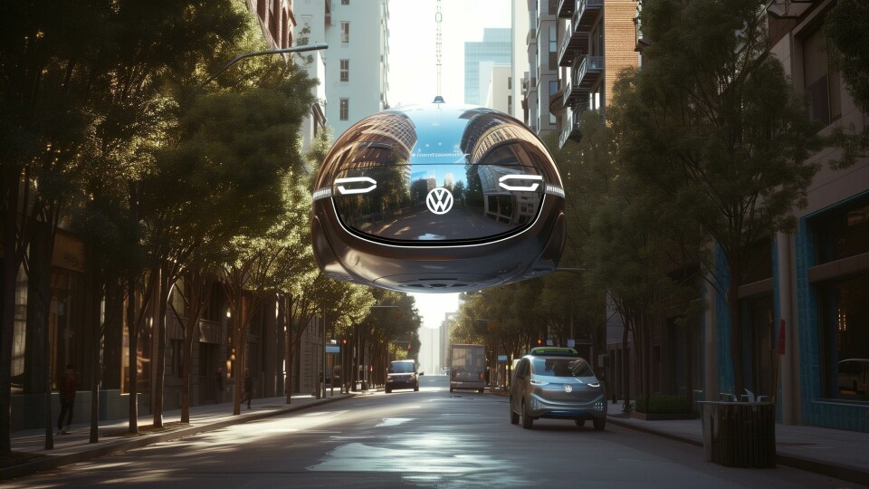 This little flying car is happy to be a 2050 Volkswagen Up! UP!