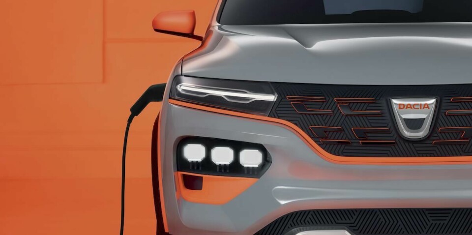Dacia Spring concept front detail Dacia Spring concept