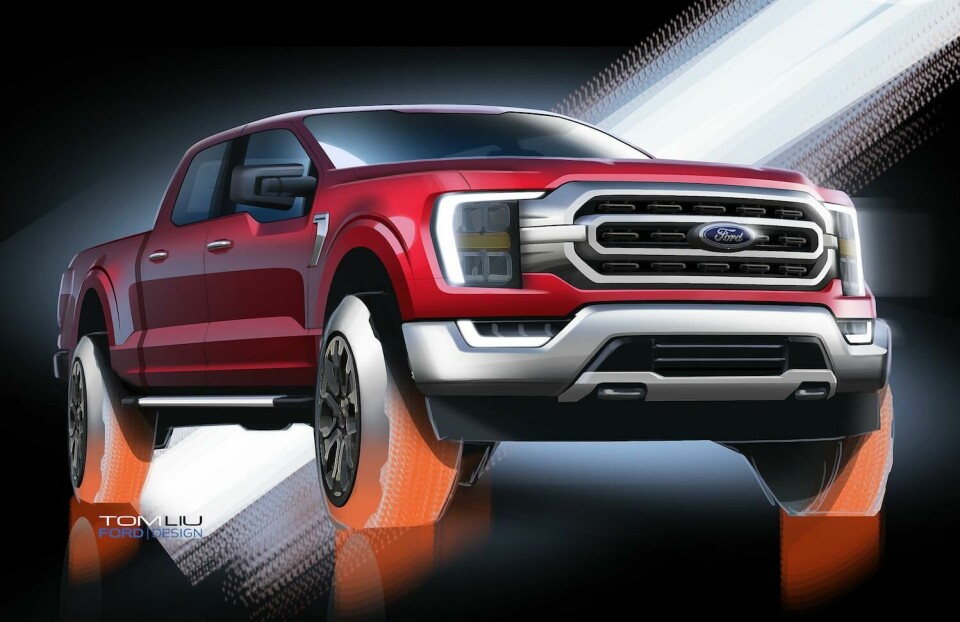 Ford F-150 exterior sketch Ford F-150 exterior sketch