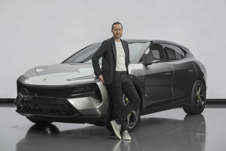 Ben Payne with the new Lotus Eletre, the first model in the brand’s new lifestyle range Lotus Eletre - ext & Ben Payne_DSC9367