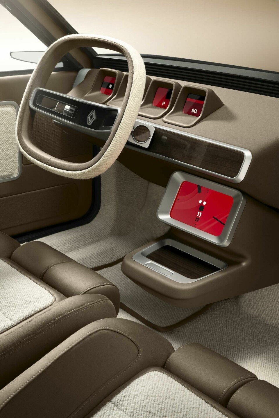 Should Renault thank Peugeot for its recent design success? 2024 Renault R17 electric restomod x Ora Ïto - int dash