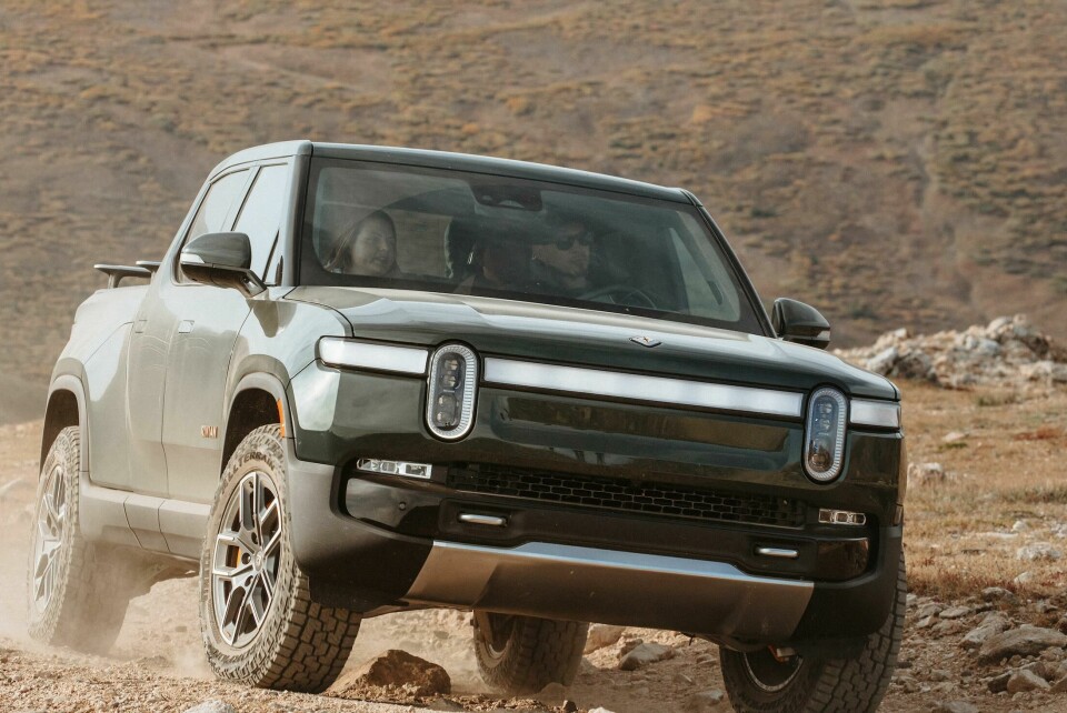 The Rivian R1T – a more traditional package but with a distinctive face RIVIAN R1T_ERoss_MD_EXT-Front3-4_00832_FINAL-RX