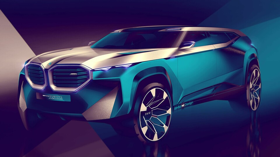 BMW reveals angular, aggressive Concept XM HERO BMW Concept IM sketch 3