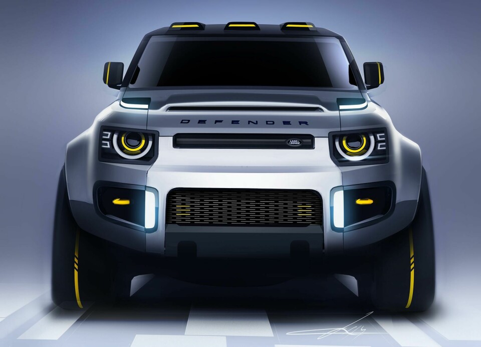 Sketch for the new Defender CDN Land Rover Defender 2019 exterior sketch 4