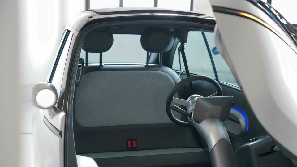 Cabin is roomier than it appears, with more volume in the Microlino 2.0 Microlino Entry