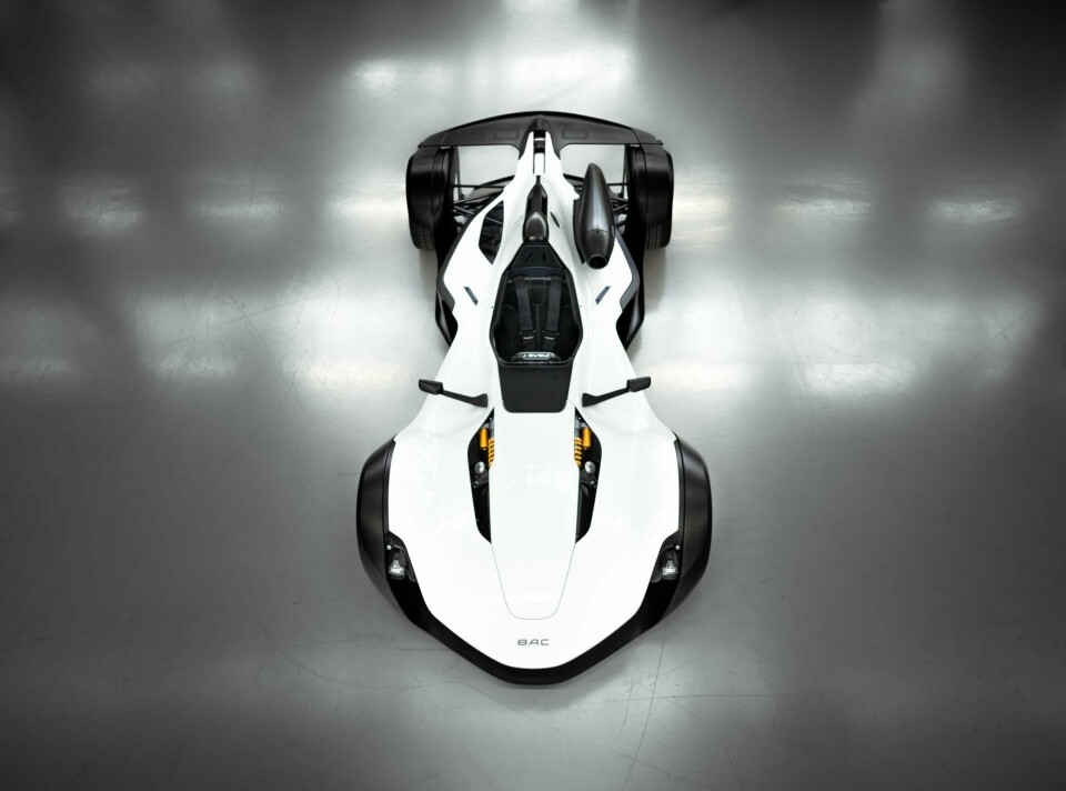 BAC Mono R from above BAC Mono R from above