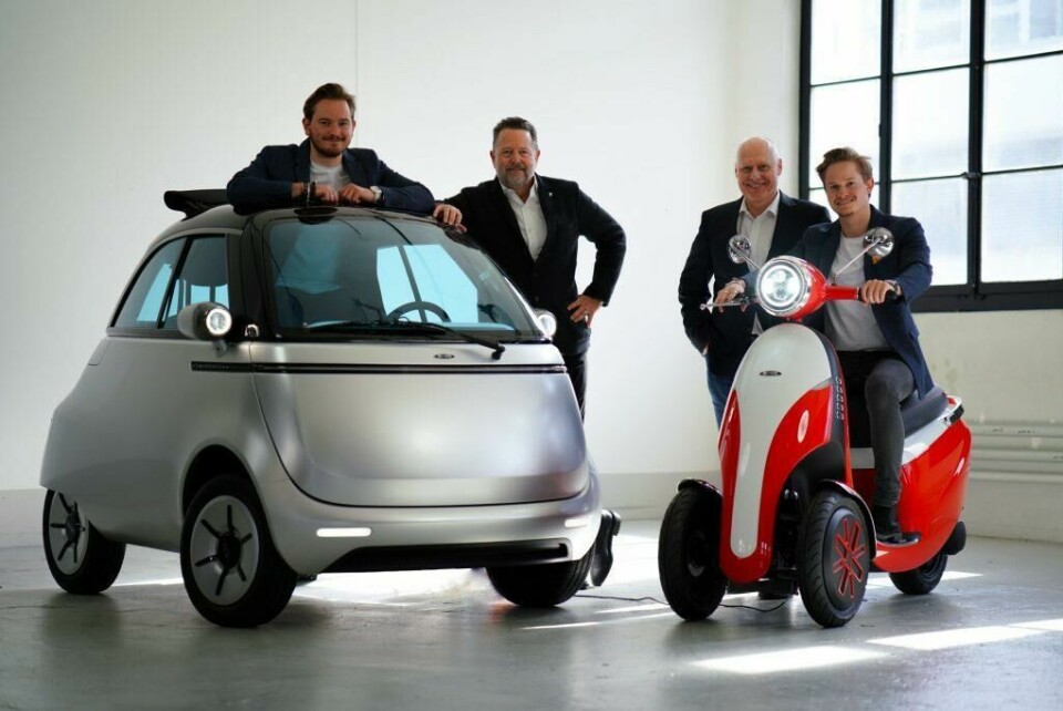 Ouboter family photo with Micro’s new mobility solutions Ouboter Family
