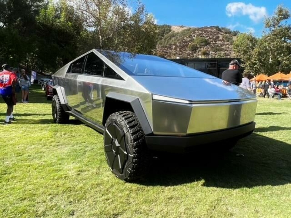 Tesla’s Franz von Holzhausen brought the Cybertruck along and proved popular with visitors Art Center Design Initational 10