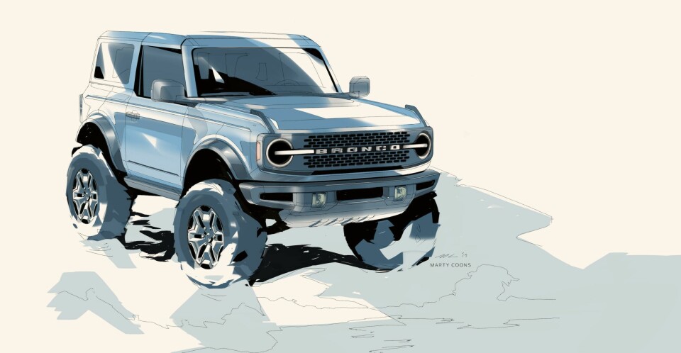 Ford Bronco injected some character into the SUV segment Ford Bronco Sketch