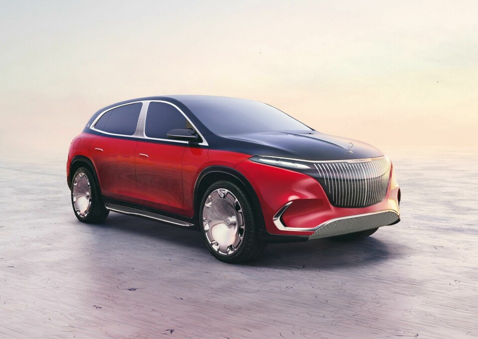 Concept Mercedes Maybach EQS features a prominent grille Concept Mercedes Maybach EQS