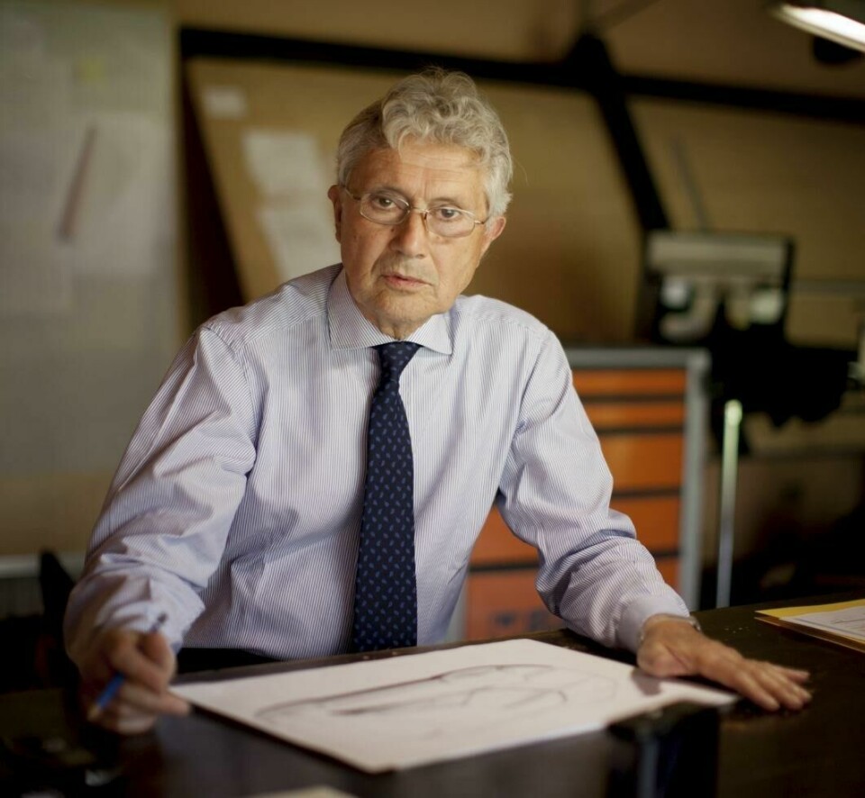 Marcello Gandini, always designing © (Photo credit: Mark Bramley) Marcello Gandini at his house in Turin, 2011 by Mark Bramley