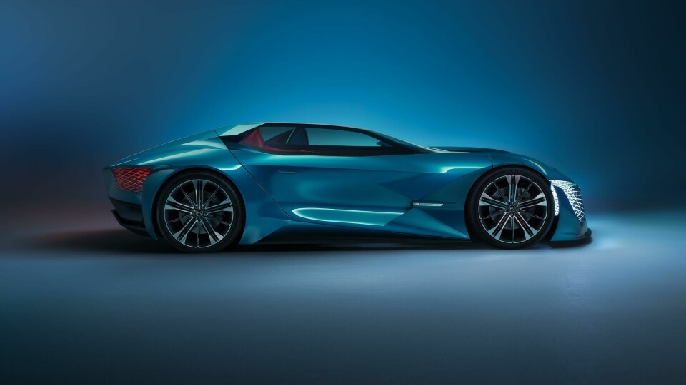 New DS concept combines autonomous driving, Formula E performance and feathers Citroen DS X E-Tense concept 2024 side profile