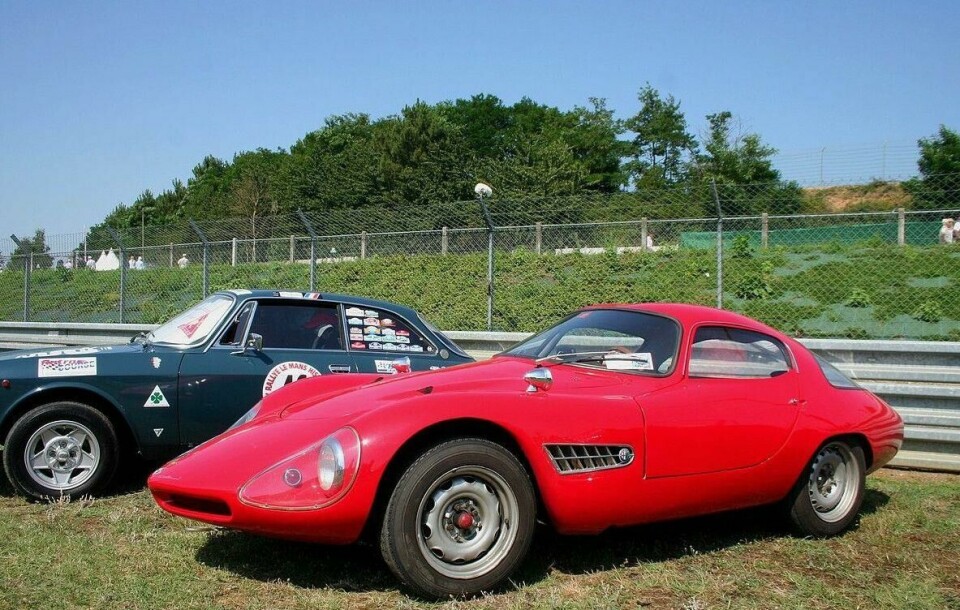 A 1958 project for Alfa Romeo and Abarth, made from two experimental Abarth 100 coupés that were wrecked in testing A 1958 project for Alfa Romeo and Abarth, made from two experimental Abarth 100 coupés that were wrecked in testing