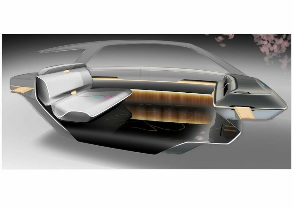 Nissan IMk interior sketch Nissan IMk interior sketch