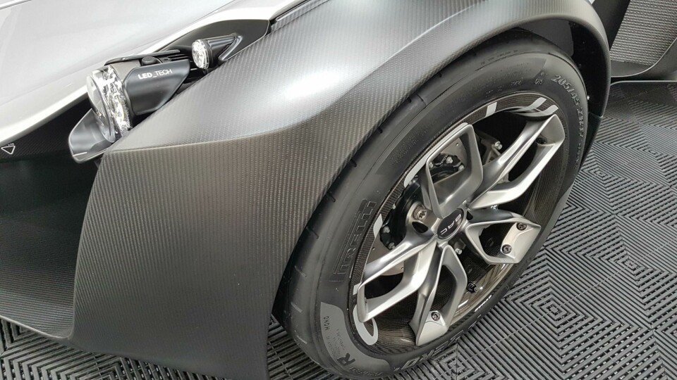 The new wheel fitted to the new car 2020 BAC Mono_The new wheel fitted to the new car