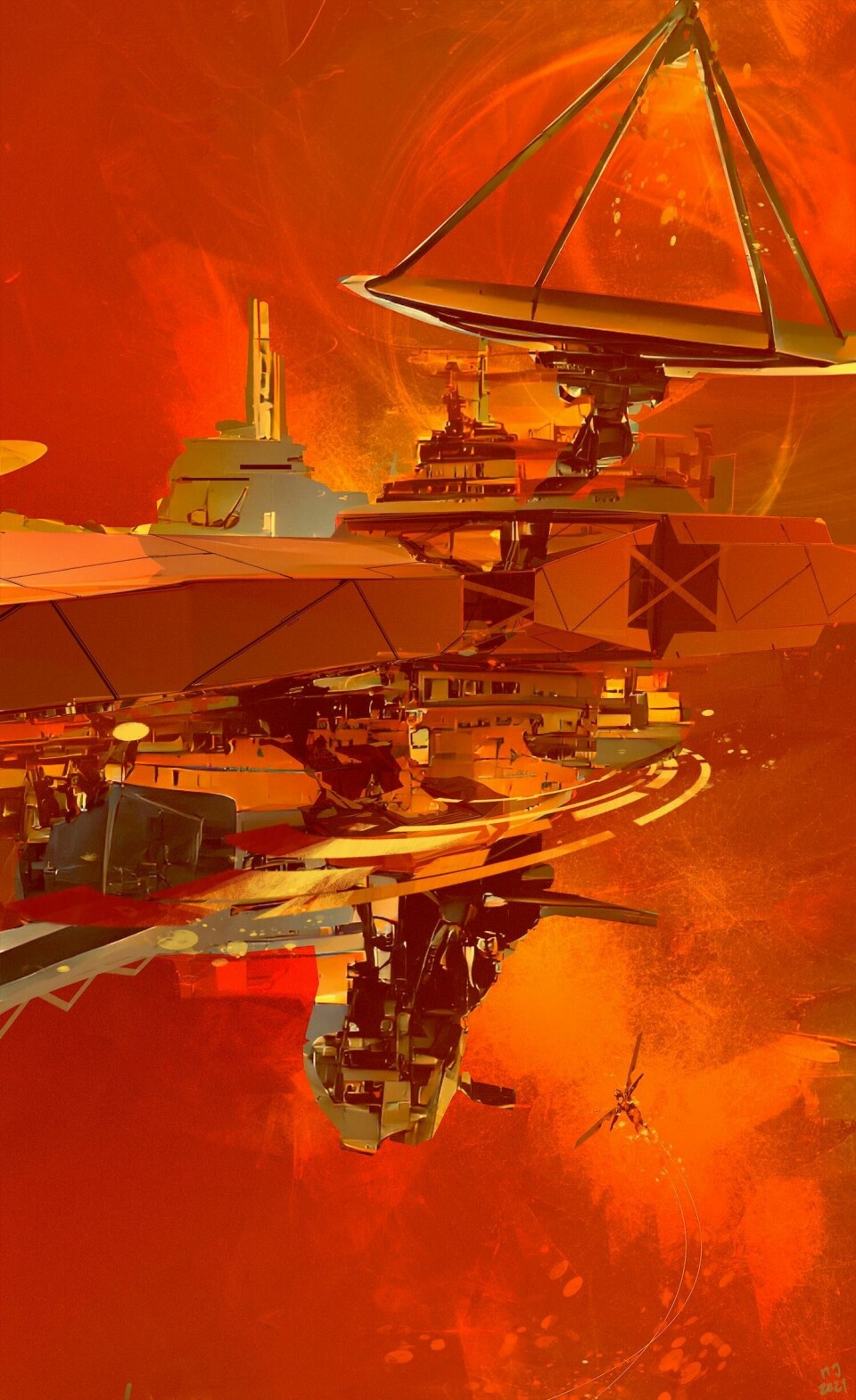 Approaching Red Dwarf by Mike Jelinek Approaching Red Dwarf by Mike Jelinek