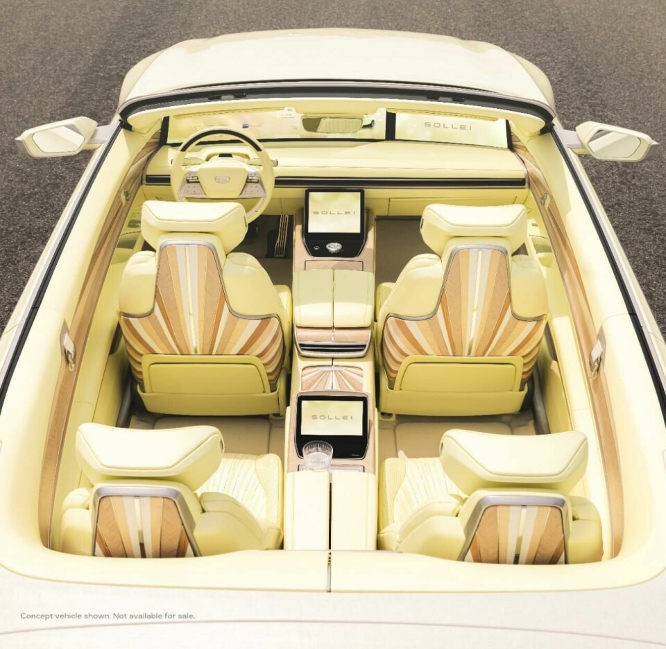 An aerial view of the Sollei – screens for both rows Cadillac_SOLLEI_AP1_1202