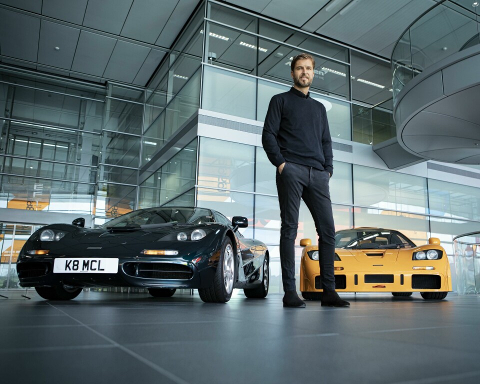 Bentley’s new design boss jumps ship to McLaren (inside three months) Tobias Sühlmann McLaren Chief Design Officer 2023 (with F1 and F1 LM classics)