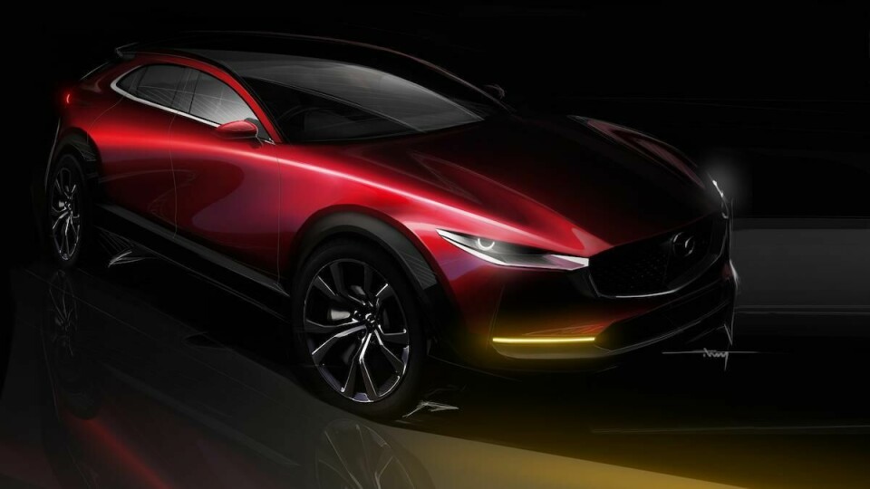 Sketch of the Mazda CX-30 exterior Mazda-CX-30_at_2019GIMS_19