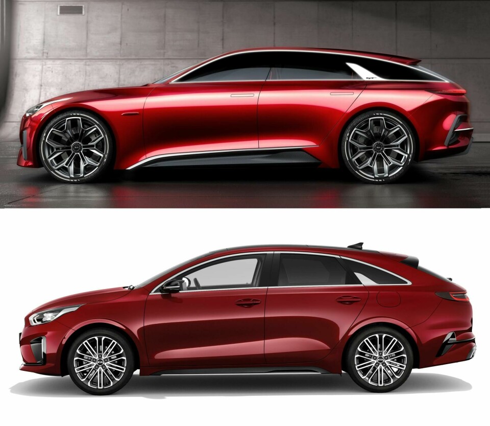 Kia releases production Proceed images Concept vs Production.jpg