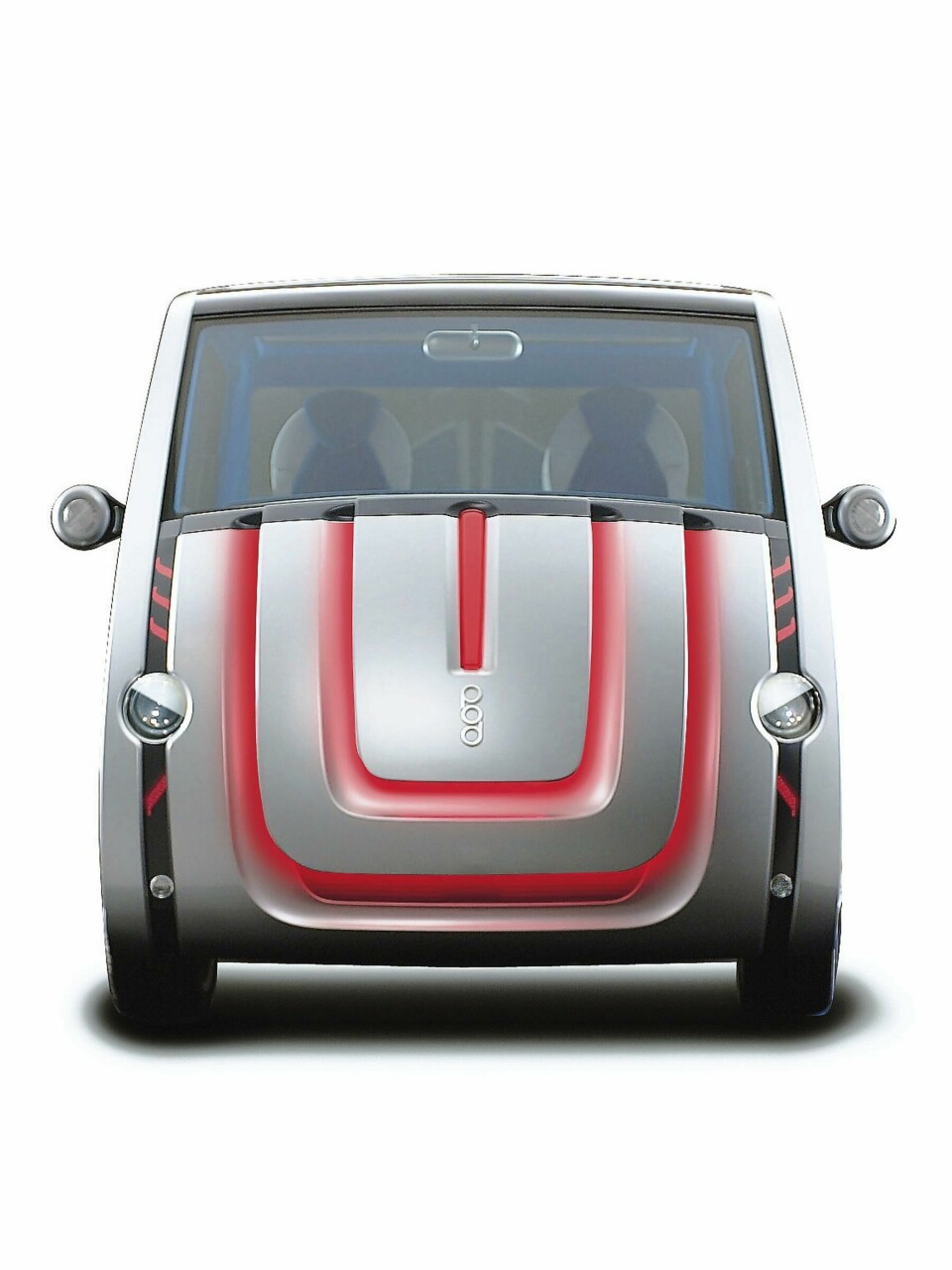 2001 Toyota Pod (with Sony) - front-on red 2001 Toyota Pod (with Sony) - front-on red