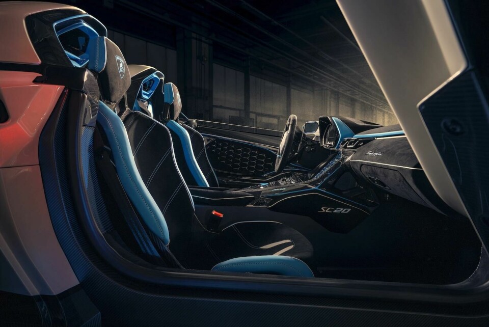 Lamborghini SC20 interior Lamborghini SC20 interior