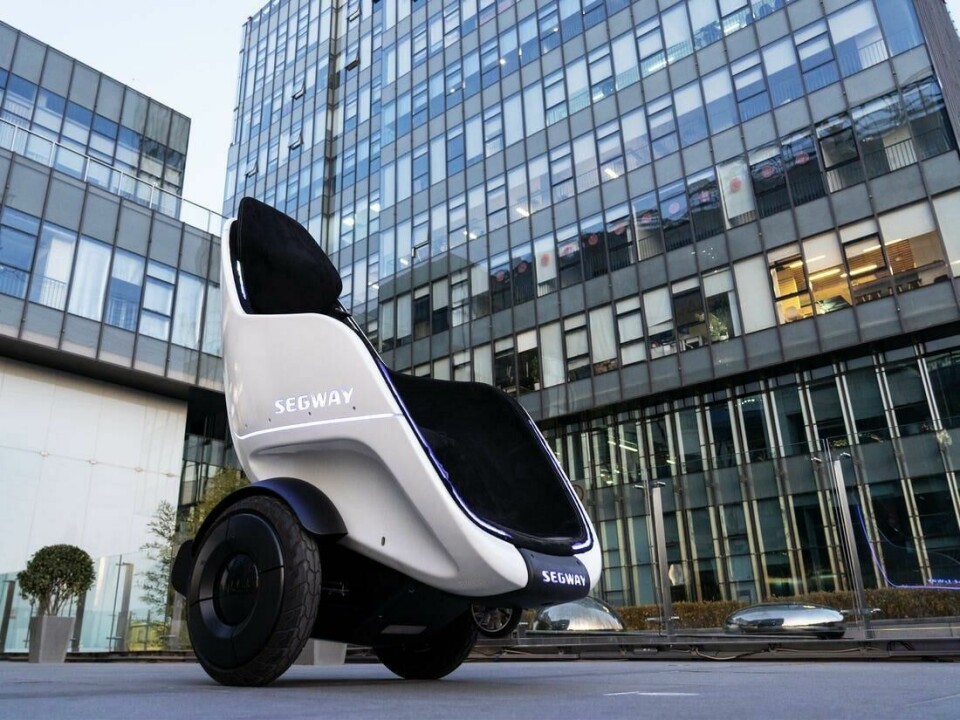 The Segway S-Pod is designed to carry one passenger at a time over short distances S-Pod
