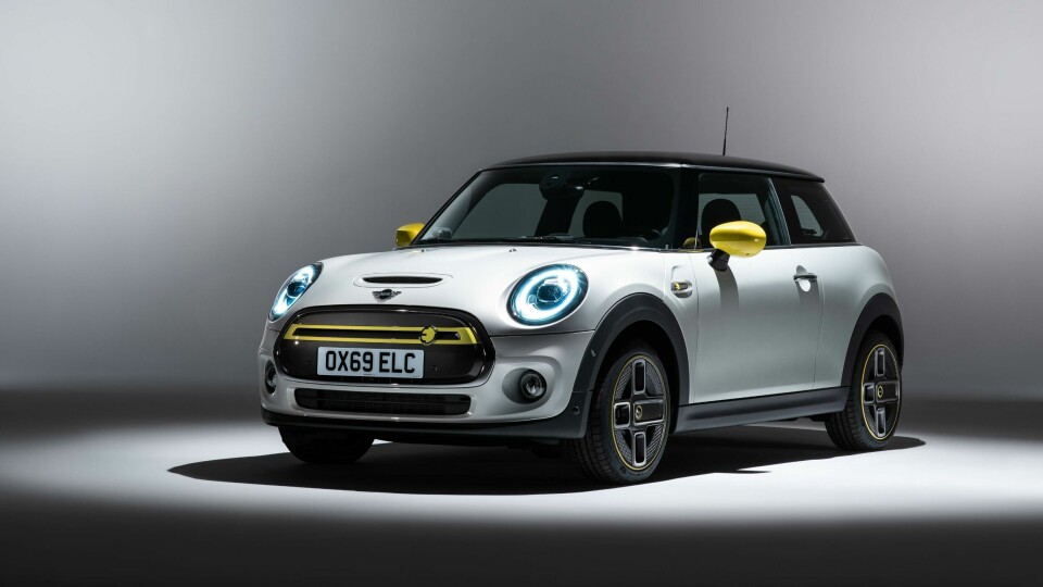 Mini Electric breaks cover (and keeps it simple) Mini Electric - front 3 4