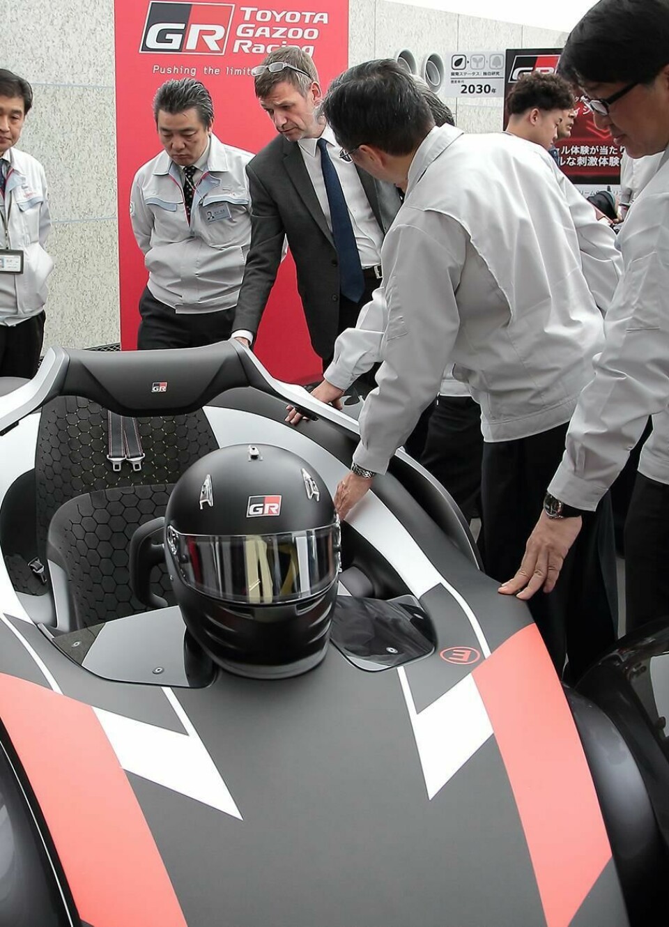 Simon H - with 2019 Toyota e-racer concept Simon H - with 2019 Toyota e-racer concept