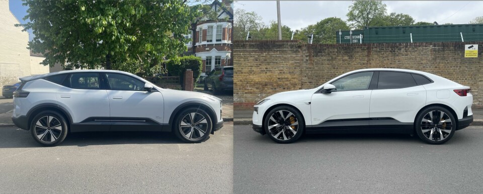 Design Driven: Polestar 3 vs. Polestar 4 1. Opener - Polestar 3 vs. 4 - ext sides