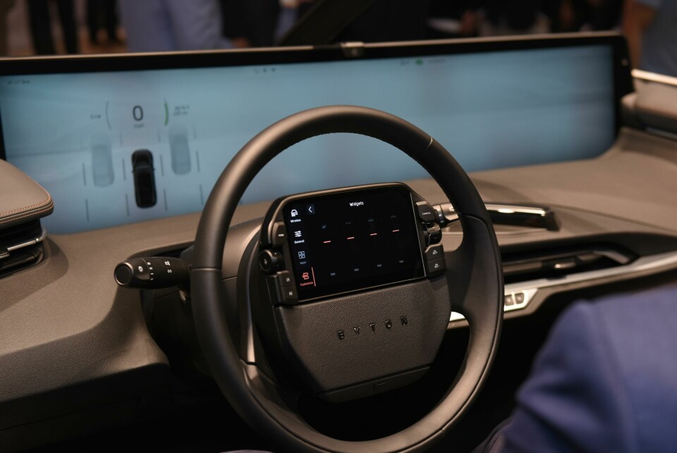 There is a minimal feel to the M-Byte’s interface Byton M-Byte interior