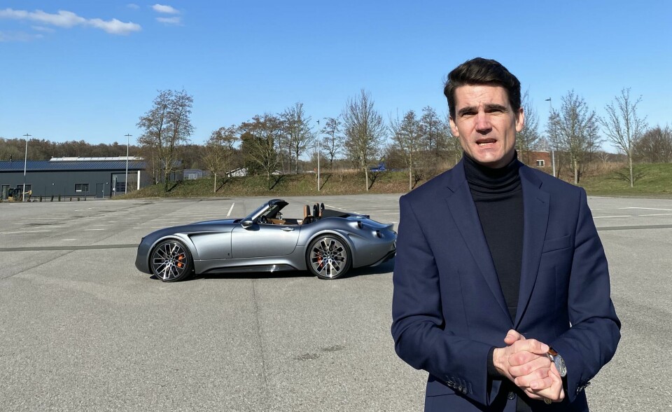 Andreas Kurbos was keen to showcase Project Thunderball in natural light Andreas Kurbos with Wiesmann outside
