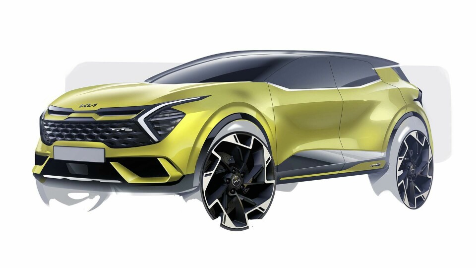 Kia posts sketches of dramatic new Sportage for Europe Kia Sportage sketch 2