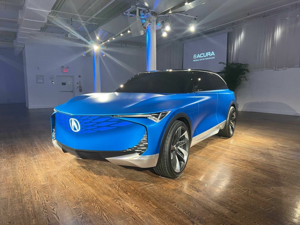 The Acura Precision EV concept on show in NYC Acura Precision EV launch NYC