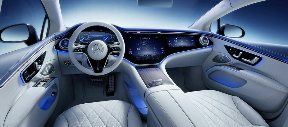 The vaunted EQS Hyperscreen Mercedes Benz EQS Hyperscreen