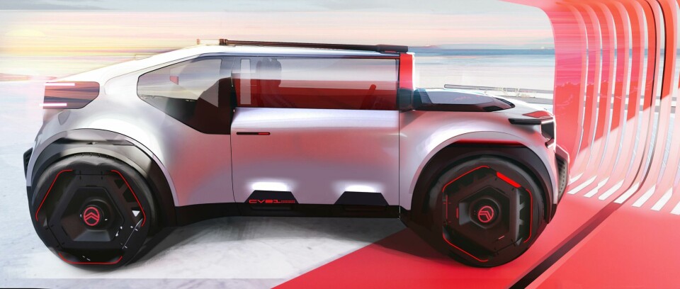 The Citroen Oli concept DPS 2 Citroen Oli- ext side sketch