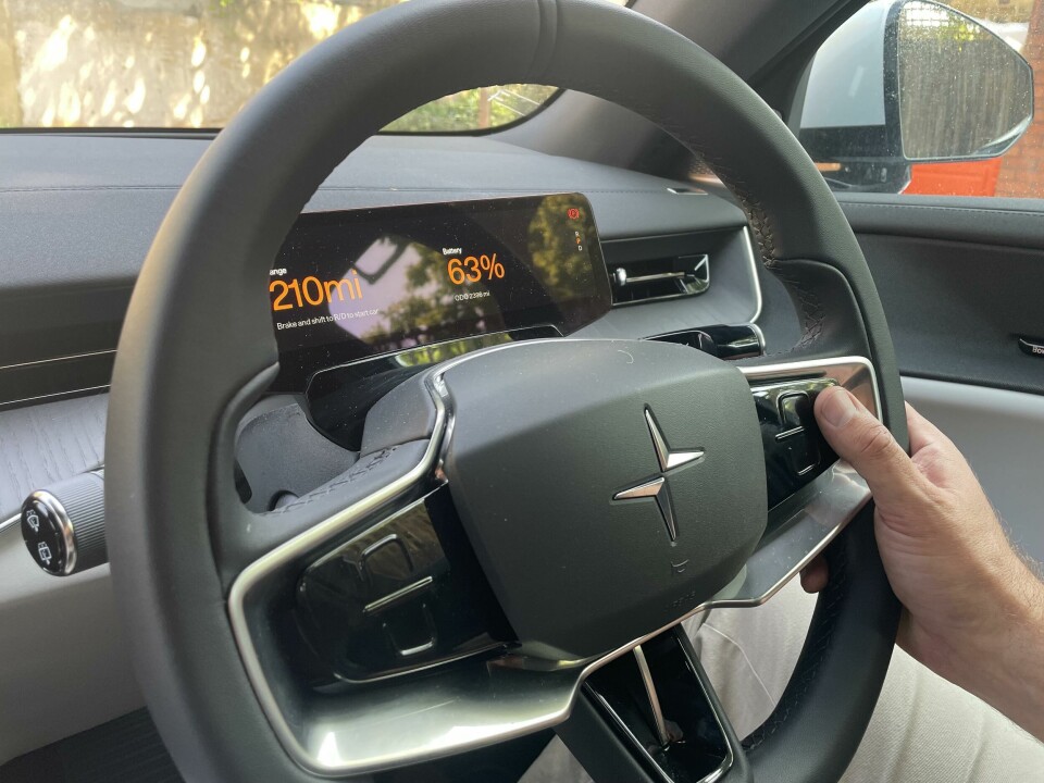 Polestar 3 steering wheel 9. Polestar 3 - int s wheel controls (no icons)