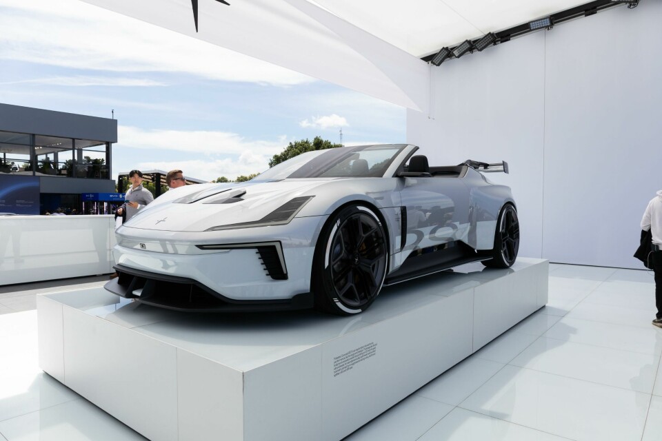 Polestar Concept BST on the stand Polestar Concept BST