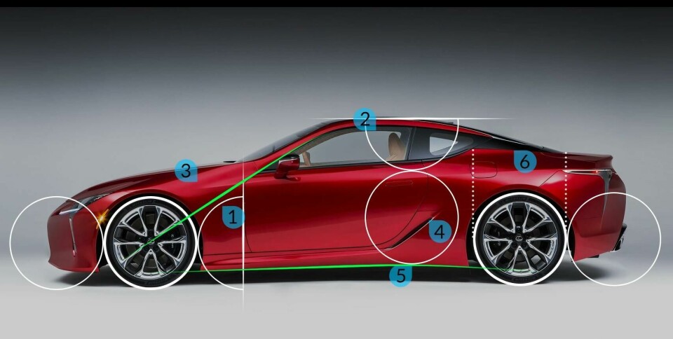 Design Review: Lexus LC lexus-lc500-proportions