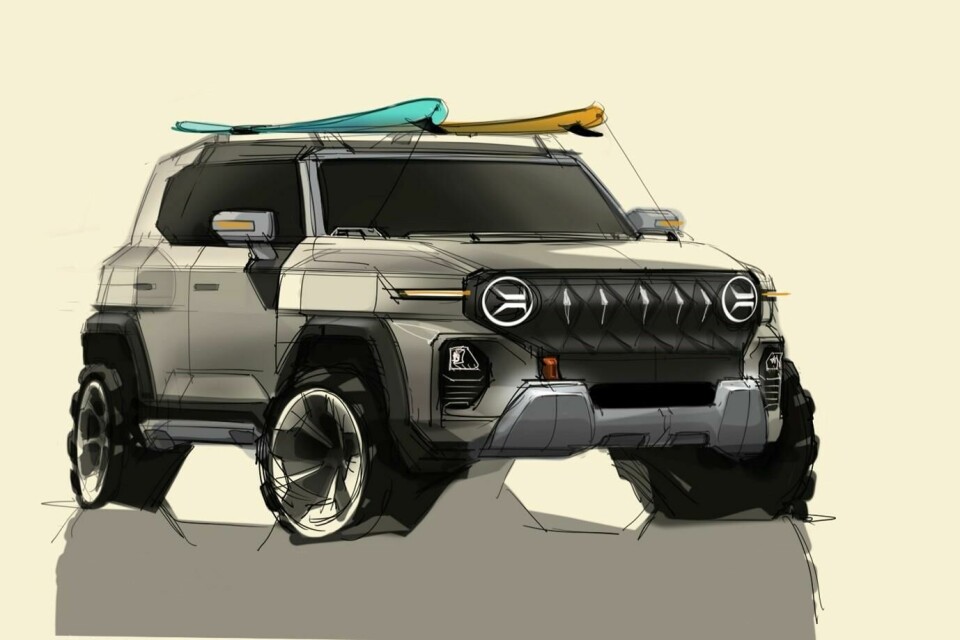 SsangYong sketches show new design direction SsangYong X200 1