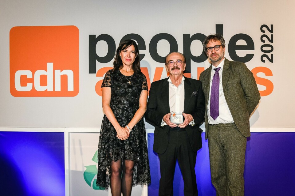 From L to R: Ronni Ancona, Patrick Le Quément, James McLachlan Patrick Le Quément scoops the Car Design Review lifetime achievement award