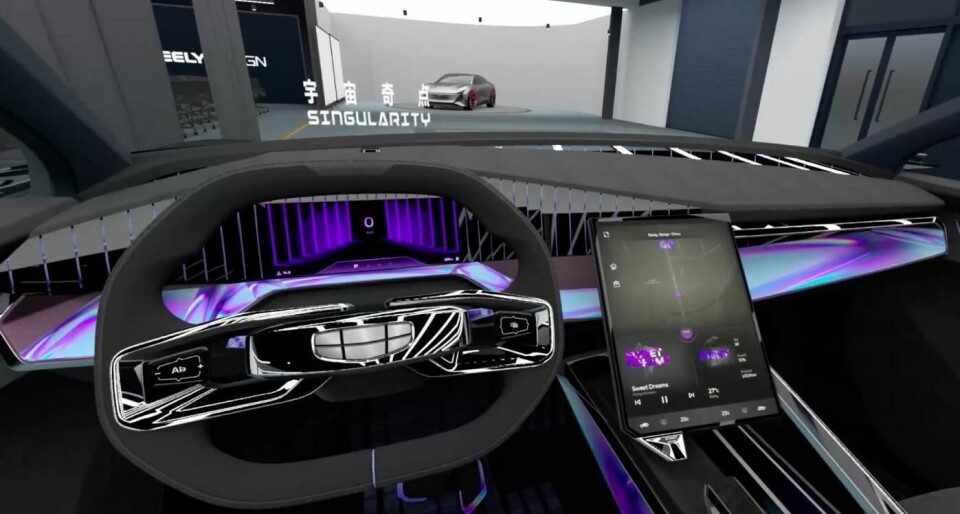 Digital design tools played a large role in the Geely project VR Geely Vision