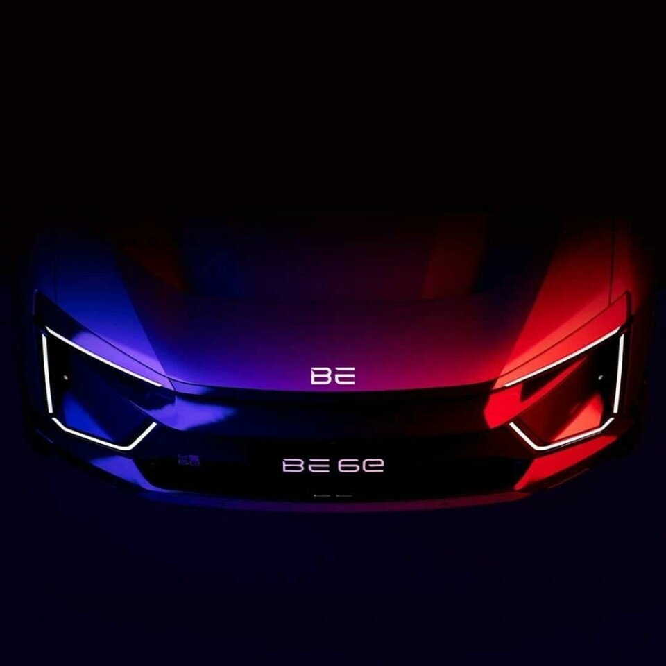 Mahindra BE 6E will be shown in India on 26 November Mahindra BE 6E front end