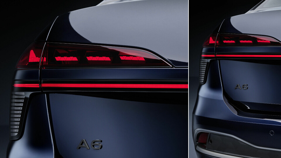 Audi A6 Sedan’s dashed light signature Audi a6 Sedan