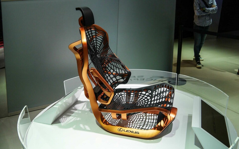 Paris 2016: Lexus spins spider silk into flexible seating Lexus Spider Seat 1