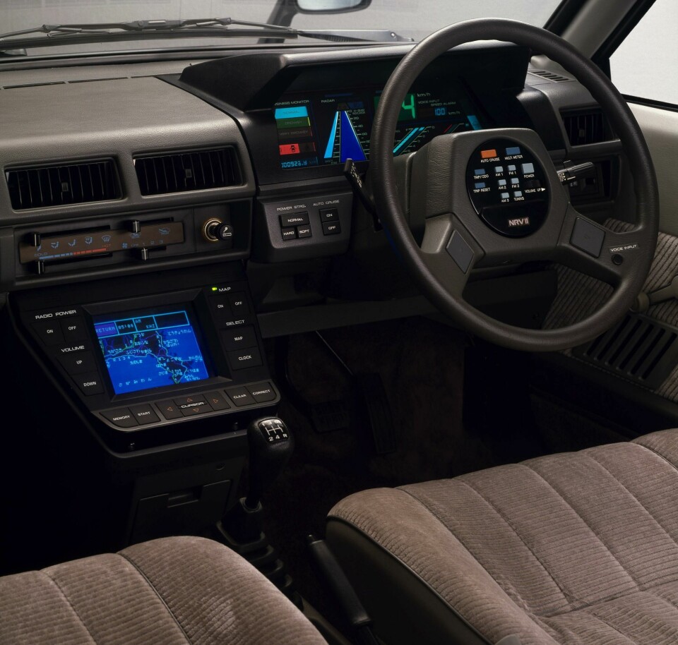 Flashback: 1982 Nissan NRV-II concept interior Nissan NRV 2 cockpit hero